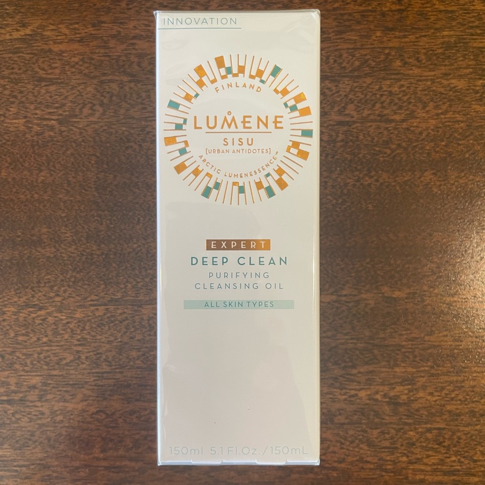 Lumene Sisu Deep Clean Purifying Cleansing Oil - White NEW Sealed